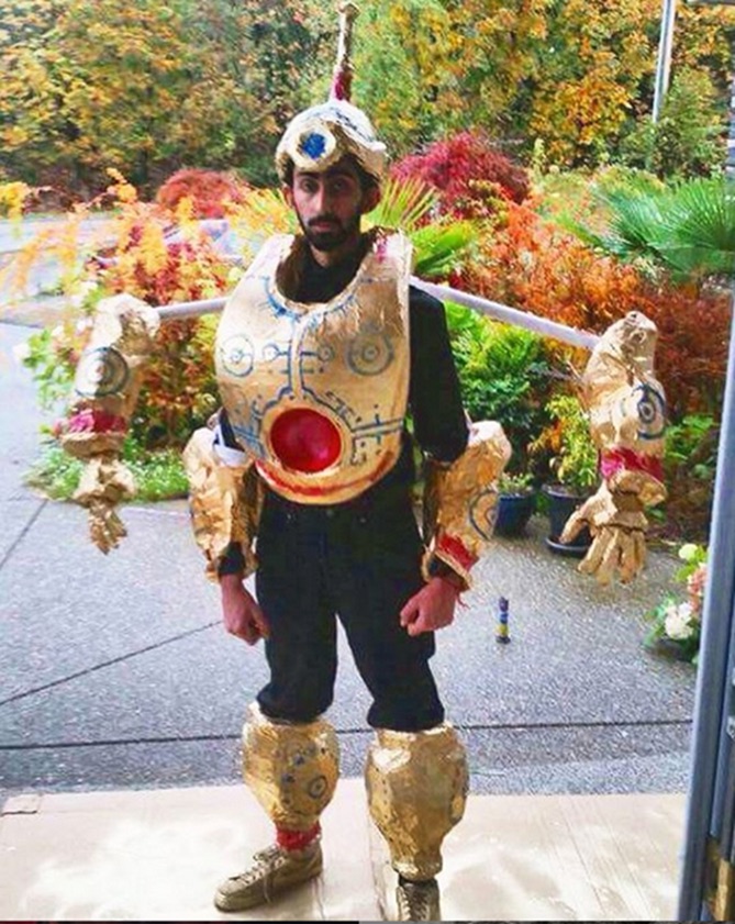Picture of a person in a costume